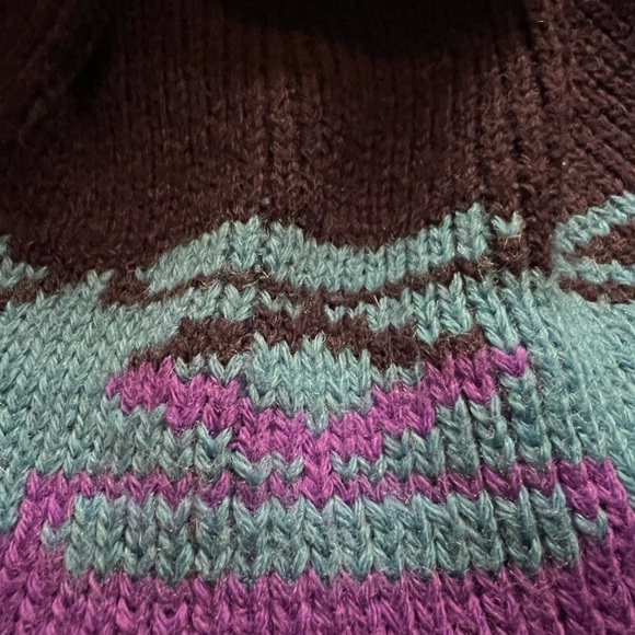 WIGWAM UNISEX WOOL BEANIE PURPLE, BLACK AND BLUE COLORS - Picture 5 of 5